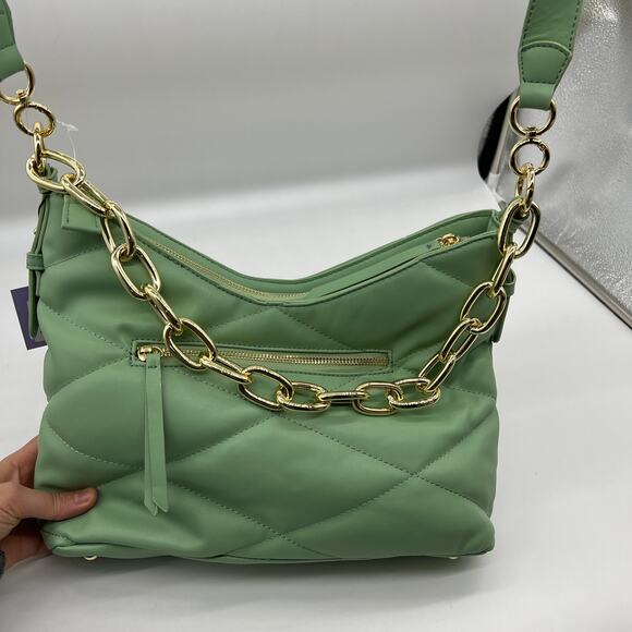 House of Want Convertible RFID Hobo Bag Green Fig - Picture 2 of 16